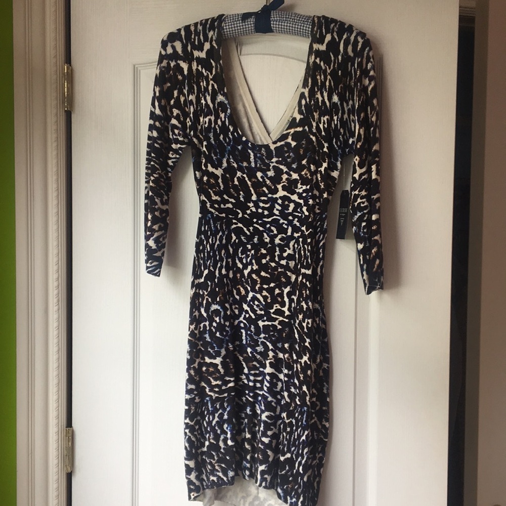 Sleeved sweater dress